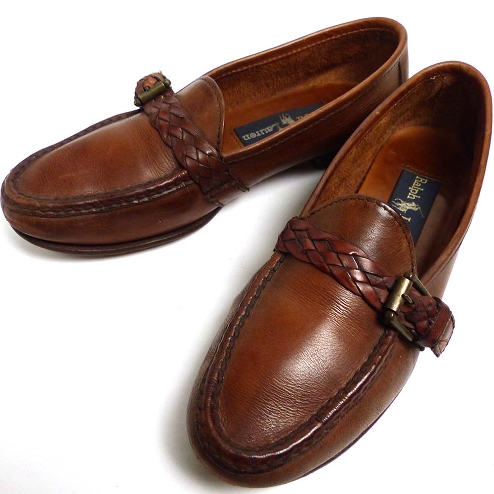 RALPH LAUREN / ラルフローレン ストラップ ローファー 7B(23.5-24cm 