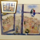 マルク・シャガール / Marc Chagall オフセット印刷 / ヴィンテージポスター 額装【中古】|置物・トイ|インテリア