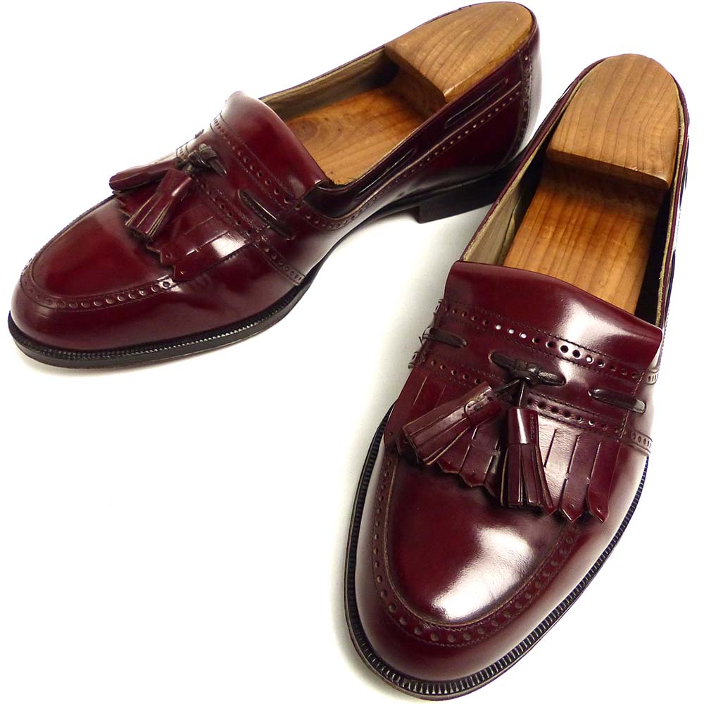 ★BALLY　バリー　状態良好　イタリア製　タッセルローファー　CLAREMONT　size 13M★検 シューズ 革靴 ビンテージ　 古着 バリー Bally タッセルローファー 10 1⁄2E メンズ29.0cm相当