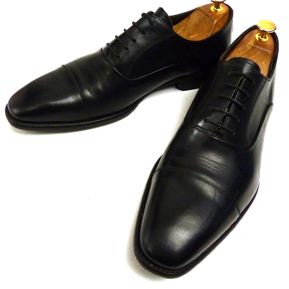 未使用　イタリア製　ヒルトン　シューズ　41　黒　フォーマル　革靴 ヒルトン 革靴(イタリア製) 未使用 イタリア製 ヒルトン シューズ 41