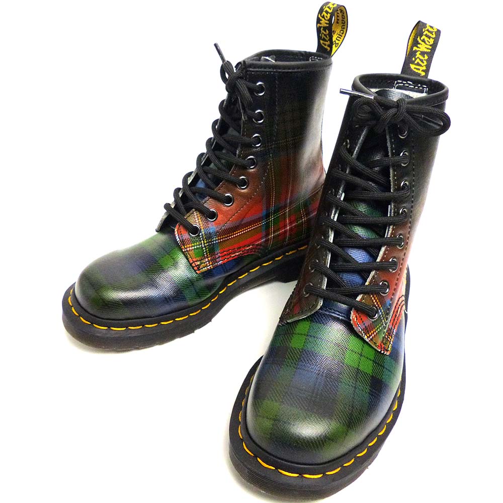 美品】Dr.Martens /ドクターマーチン 8ホール タータンチェック ブーツ