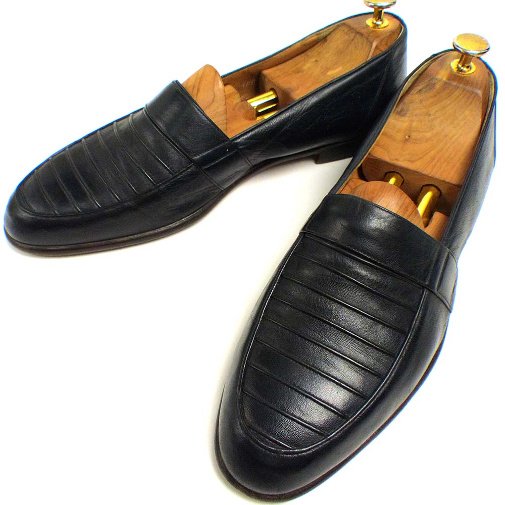 【デッドストック】 編み込み イタリア製 レザーローファー 28cm イタリア製 ROSSETTI MODA レザー ローファー / スリッポン 10(28-28.5