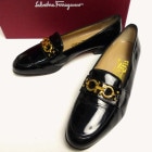 イタリア製 Salvatore Ferragamo  / サルバトーレフェラガモ ガンチーニ ローファー 7 1/2D(24.5cm相当)(レディース)【中古】