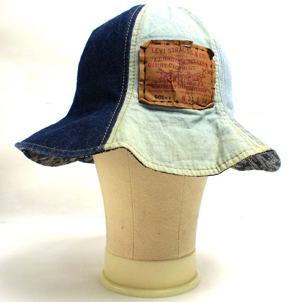 リーバイス / Levi's タグ付き デニム バケットハット 表記58cm(頭内周