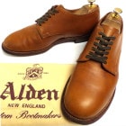 USA製 ALDEN / オールデン 53714 ミリタリーラスト プレーントゥーシューズ　8 1/2B/D(26.5cm相当)(シューバッグ付き)【中古】【送料無料】|ドレスシューズ