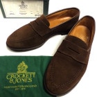 英国製 Crockett & Jones  /クロケット＆ジョーンズ  BOSTON2 コイン(ペニー) ローファー UK6E(24.5-25cm相当)(メンズ)【中古】【送料無料】|ローファー