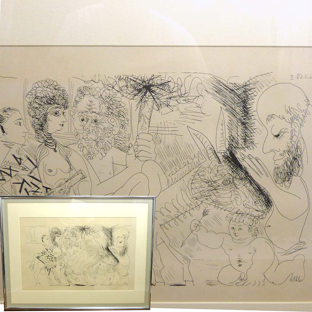 パブロ・ピカソ / picasso ピカソ近作版画展 額装 リトグラフ/ 版画
