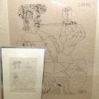 パブロ・ピカソ / picasso ピカソ近作版画展  額装 リトグラフ/ 版画 /  額装品【中古】|額/フレーム|インテリア