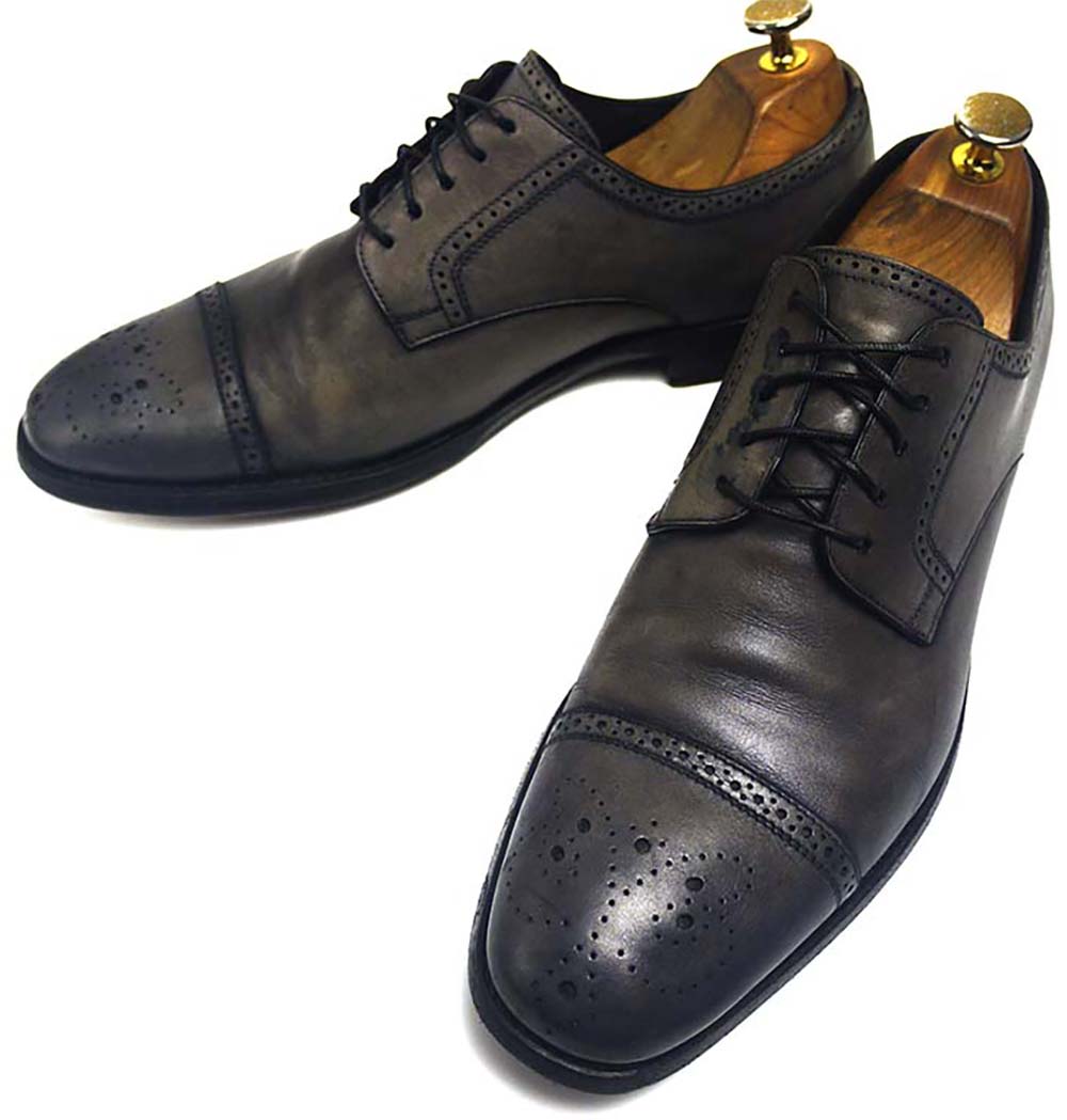 新品未使用　ブリオーニ 変形ドットタイ ブルー　イタリア製　ハンドメイド 02-0007n-00.jpg