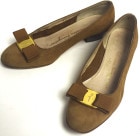 �����ꥢ�� ��������ȡ��� �ե��饬�� / Salvatore Ferragamo �������ܥ�쥶���ѥ�ץ� 5 1/2C(22.5-23cm����)(��ǥ�����)����š�