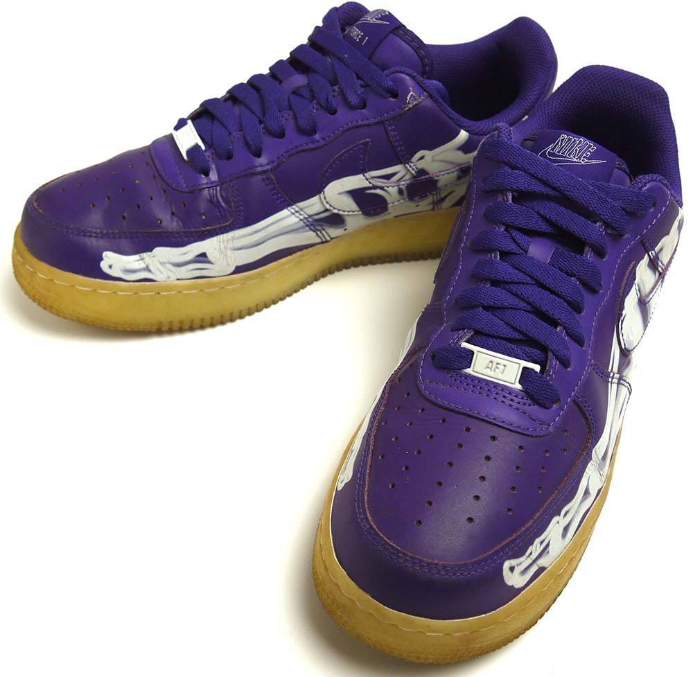 NIKEナイキ エアホース1 Purple SkeletonスニーカーUS8.5 NIKE AIR FORCE 1 / ナイキ エアホース1 【Purple Skeleton