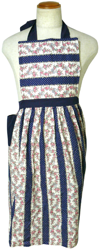 1970s 花柄ビンテージ エプロン 【中古】【メール便可】｜アンティーク
