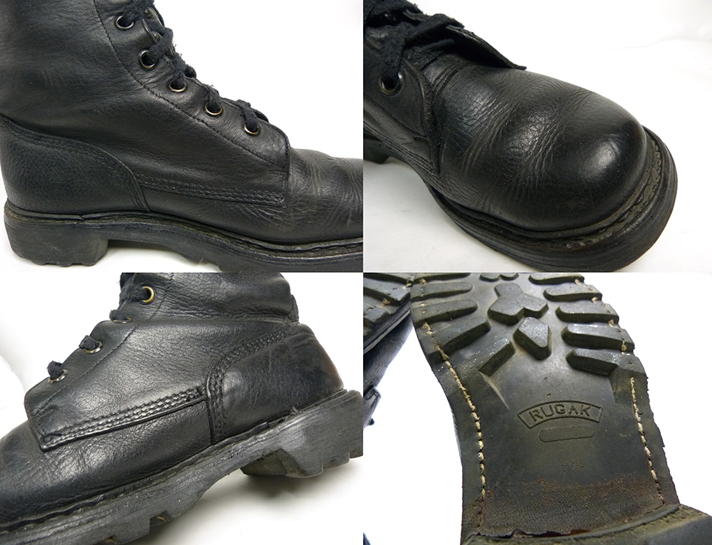 1987年製 フランス軍 RUGAK シボ革ミリタリーブーツ/ コンバット