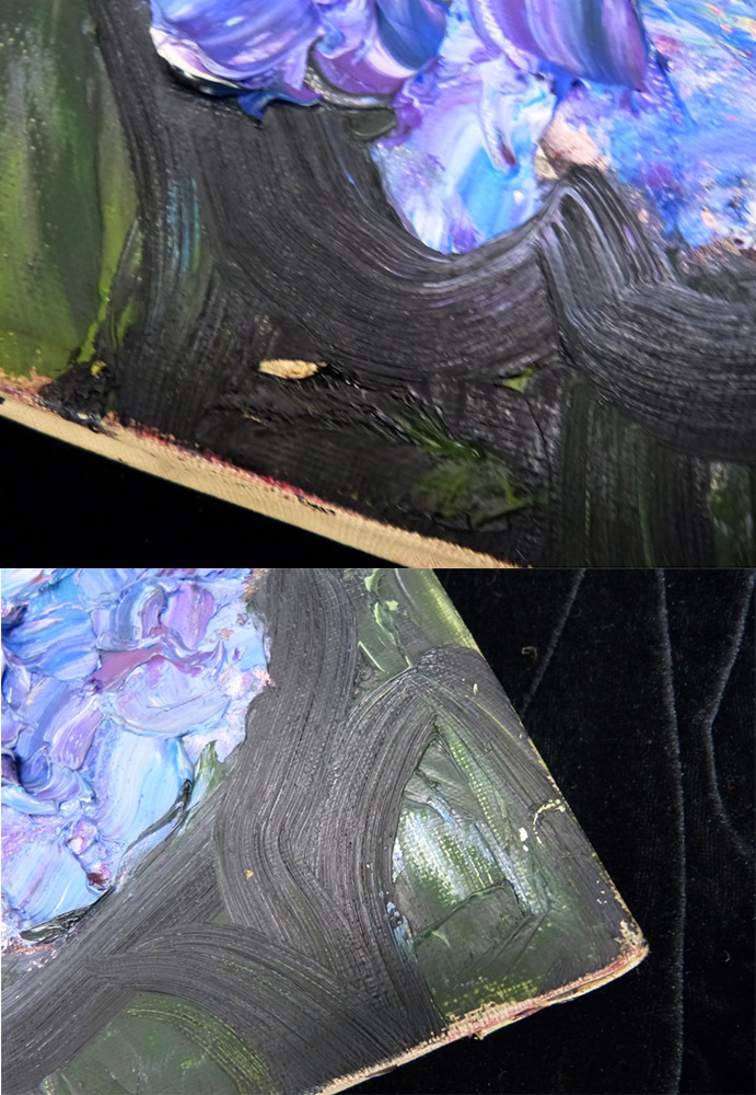 大内のぶ子「花」油彩画 / 油絵 静物画 独立美術協会会員 女流画家協会