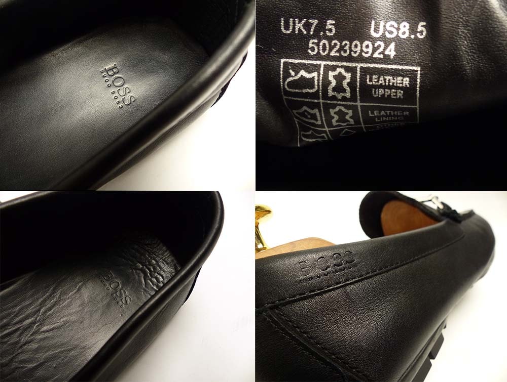 HUGO BOSS / ヒューゴ ボス レザー ビットローファー US8.5(26.5cm相当