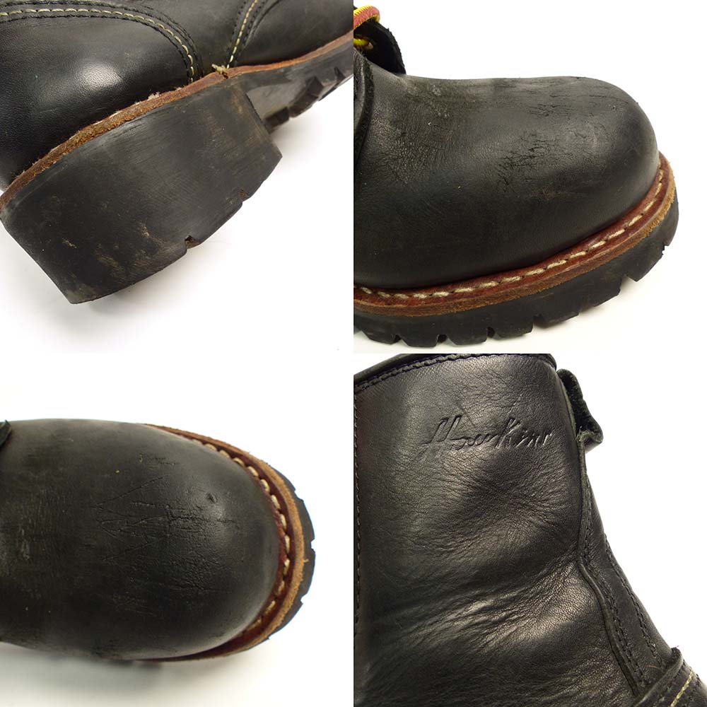 Hawkins ホーキンス　スペイン製　レザーブーツ　サイズ7 ホーキンス Hawkins エンジニアブーツ レザー 7E 黒 ブラック GT