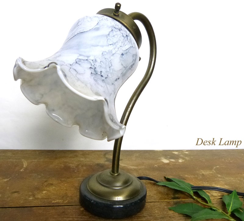 ヴィンテージスタンドライトガラスチューリップ