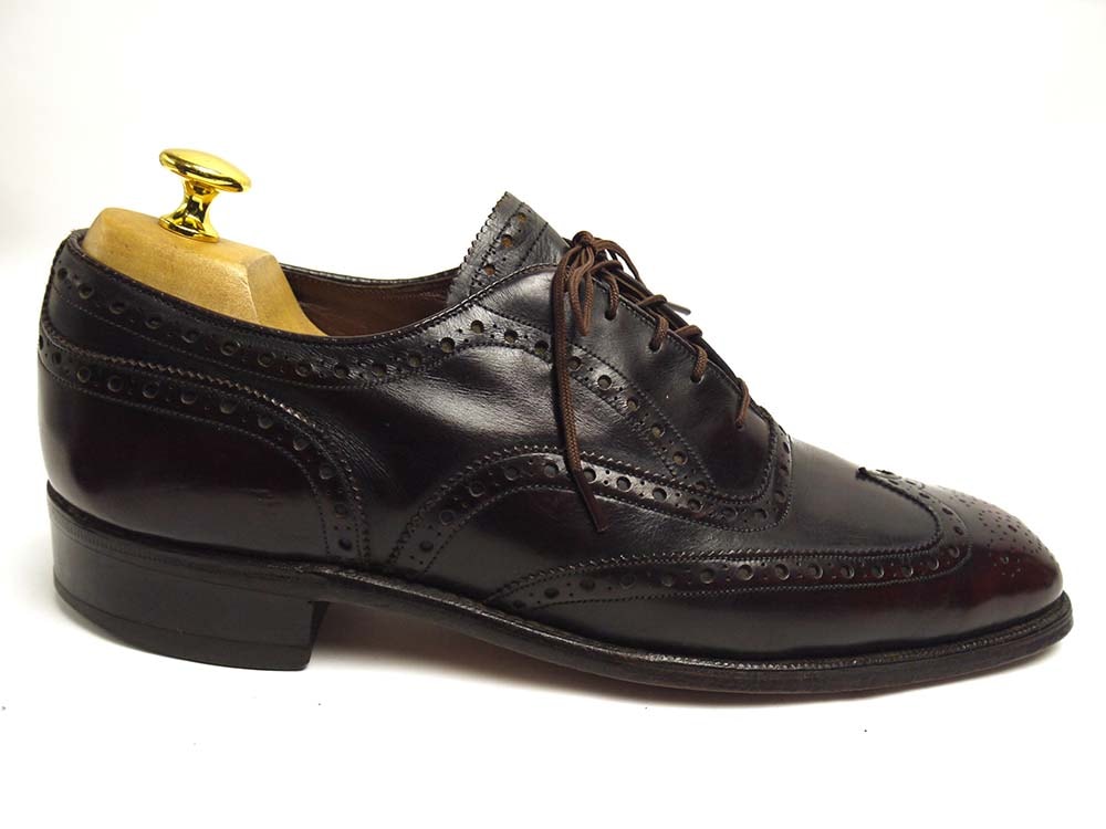 �ڴ�����1960-70s Lewis & Tbos. Saltz by J��M / Johnston & Murphy / ����󥹥ȥ�&�ޡ��ե��� �����󥰥��åץ��塼�� 8 1/2B/AA(25-25.5cm����)  (���)����šۡ�����̵���� 