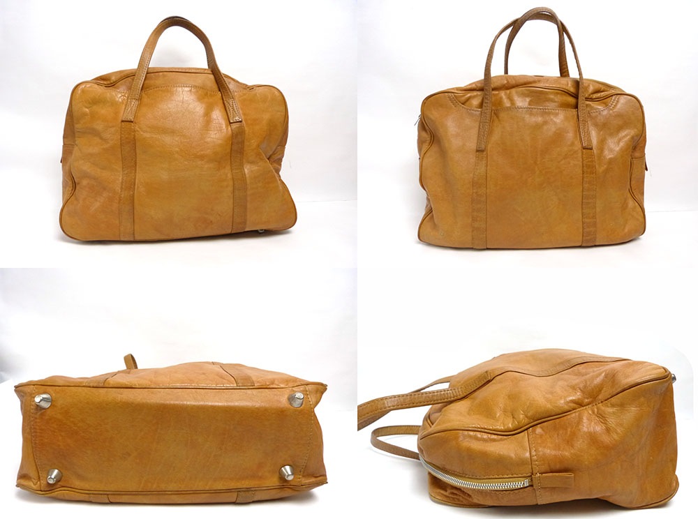 日本製 MARUEM 本革レザー ハンドバッグ 【中古】｜レザーバッグ