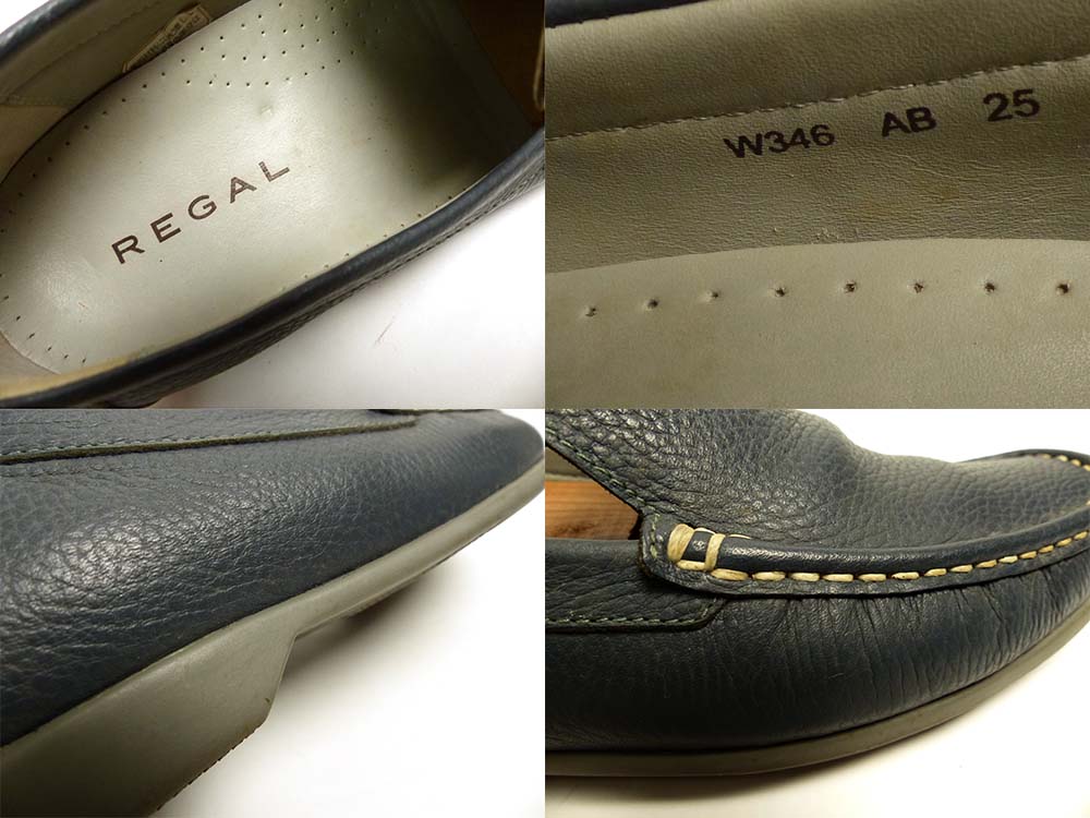 REGAL /リーガル W346 スクウェアトゥ ヴァンプローファー 25(25cm相当 