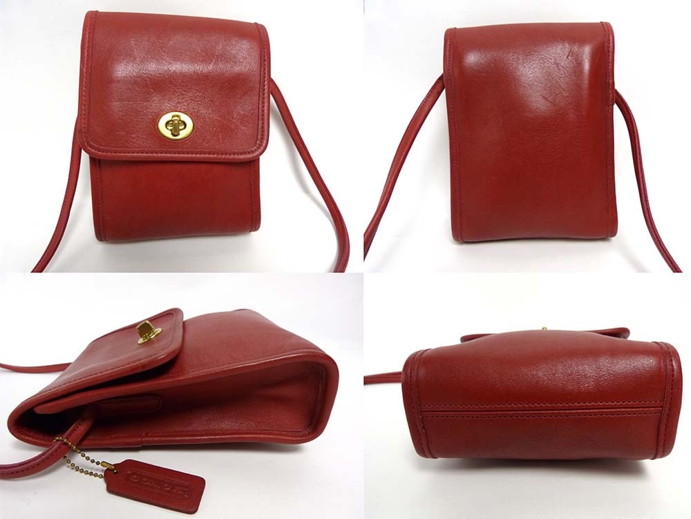1970s USA製 オールドコーチ COACH コーチ 本革 ターンロック 小ぶり