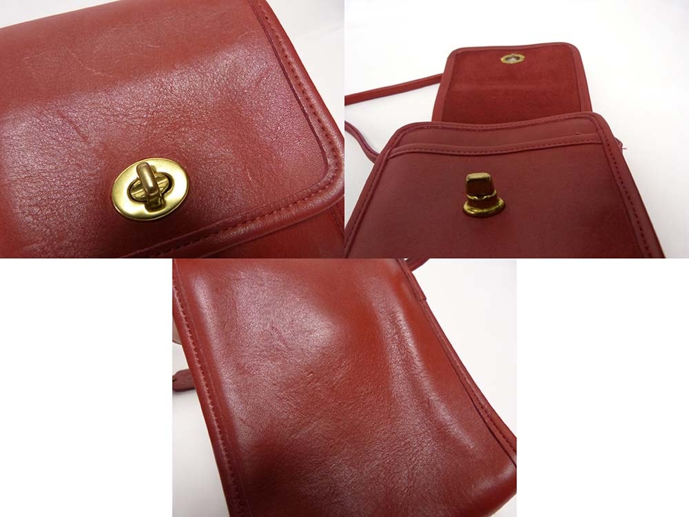 1970s USA製 オールドコーチ COACH コーチ 本革 ターンロック 小ぶり