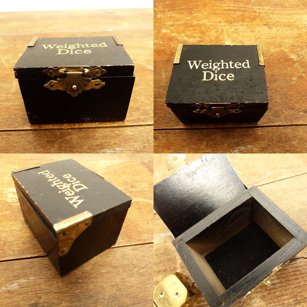真鍮製 Weightted Diceダイス/サイコロ  / ぺーパーウエイト アンティーク 真鍮製 Weightted Dice / ダイス / サイコロ
