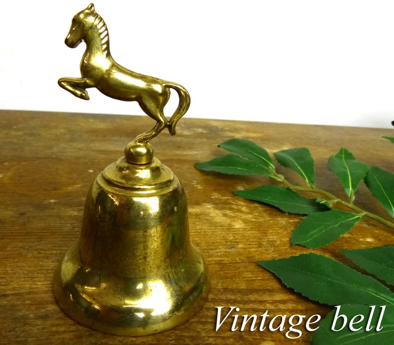 昭和レトロ 真鍮製 ハンドベル 呼び鈴 鐘 ビンテージ アンティーク
