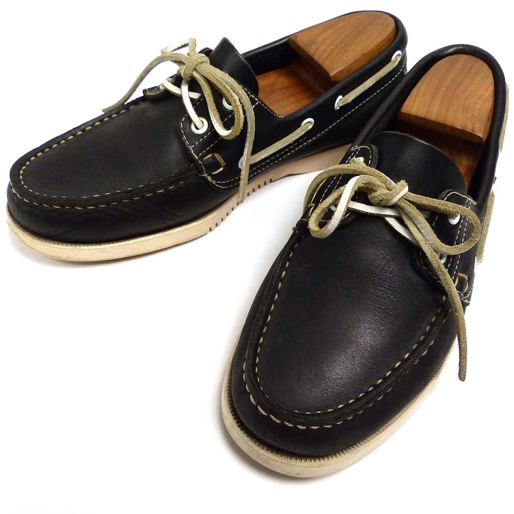 美品　PARABOOT VERITABLE MOCASSIN パラブーツ 7 Paraboot Veritable Mocassin Cousu Main MARINE / パラブーツ デッキ