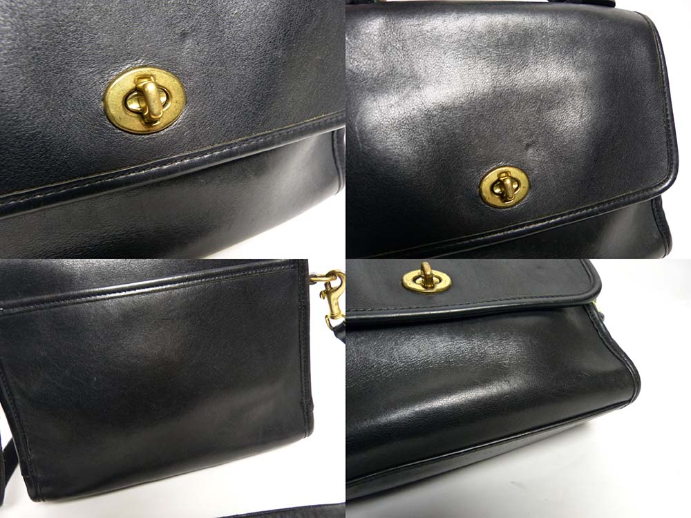 オールドコーチ COACH コーチ 本革 ターンロック フラップショルダー