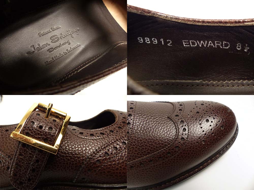 【美品】ジャランスリワヤ メリージェーン黒8モンクストラップ 未使用】JALAN SRIWIJAYA / ジャランスリワヤ メリージェーン / モンク