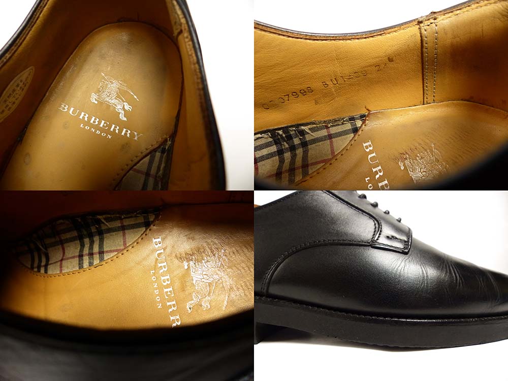 スーパーデリバリー □BURBERRY バーバリー プレーントゥシューズ
