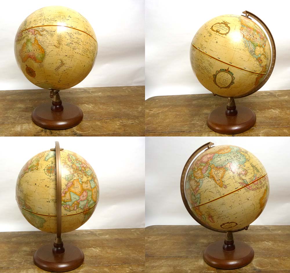 USA製 REPLOGLE マイワールドクラシック 地球儀 (レトロ)【中古