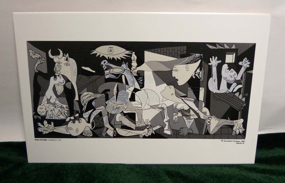 希少】スペイン製 Picasso / パブロ・ピカソ「ゲルニカ」 陶板画