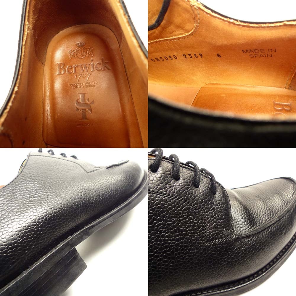美品】スペイン製 Berwick / バーウィック 2369 シボ革 Uチップ