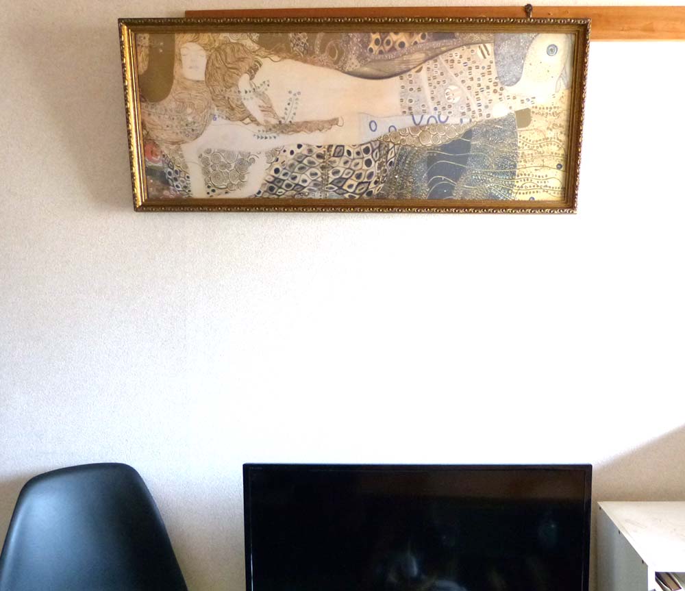 クリムト/海へび　額装　複製画 クリムト】 絵画額装品 水蛇Ⅰ/Water Serpents | 額縁通販・画材