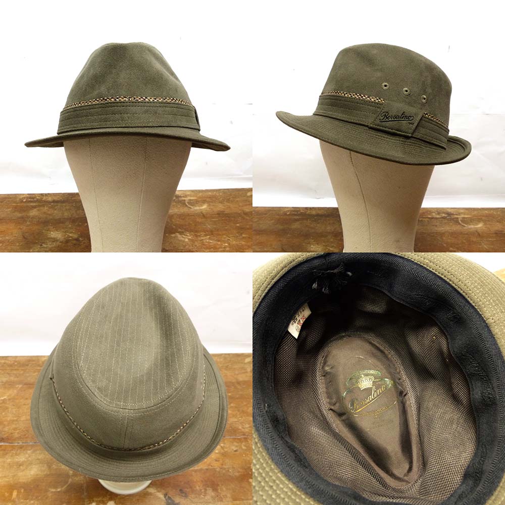 Borsalino ボルサリーノ 中折れ ハット ヴィンテージ 58 ハット