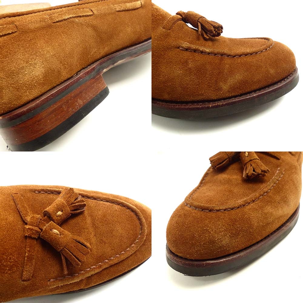 YANKO ヤンコ ビット モカシン ローファー スエード スペイン製 茶色 スペイン製 YANKO / ヤンコ 10108 スエード タッセルローファー UK6 1