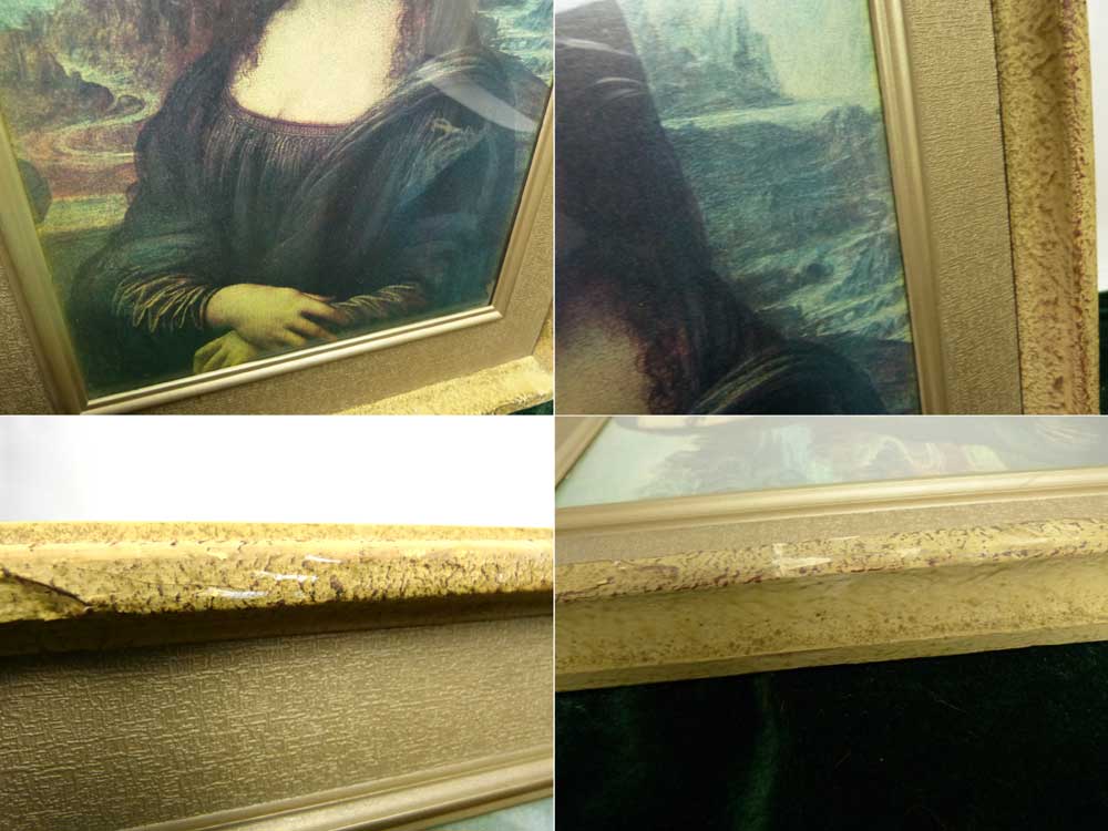 レオナルド・ダヴィンチ  「モナリザ」 立体複製名画 レプリカ /額装 ダ・ヴィンチ モナリザ 6号 立体複製名画 美術品 レプリカ 絵画