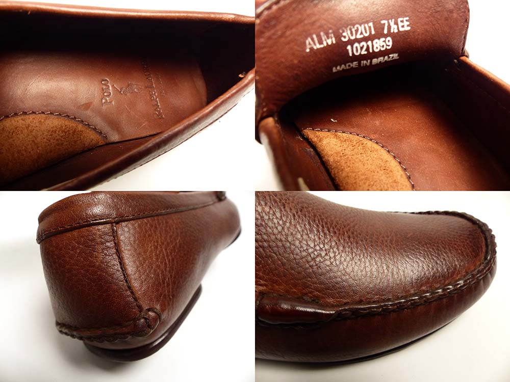 POLO RALPH LAUREN / �ݥ� ���ե������ �쥶�������ե��� / ����åݥ�7 1/2EE(25.5cm����)(���)����š�
