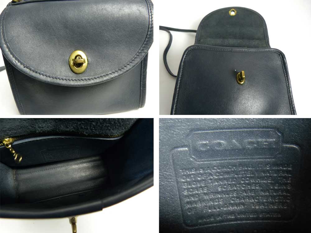 USA製 コーチ COACH オールドコーチ OLD COACH ターンロック 2WAY 本革 ...