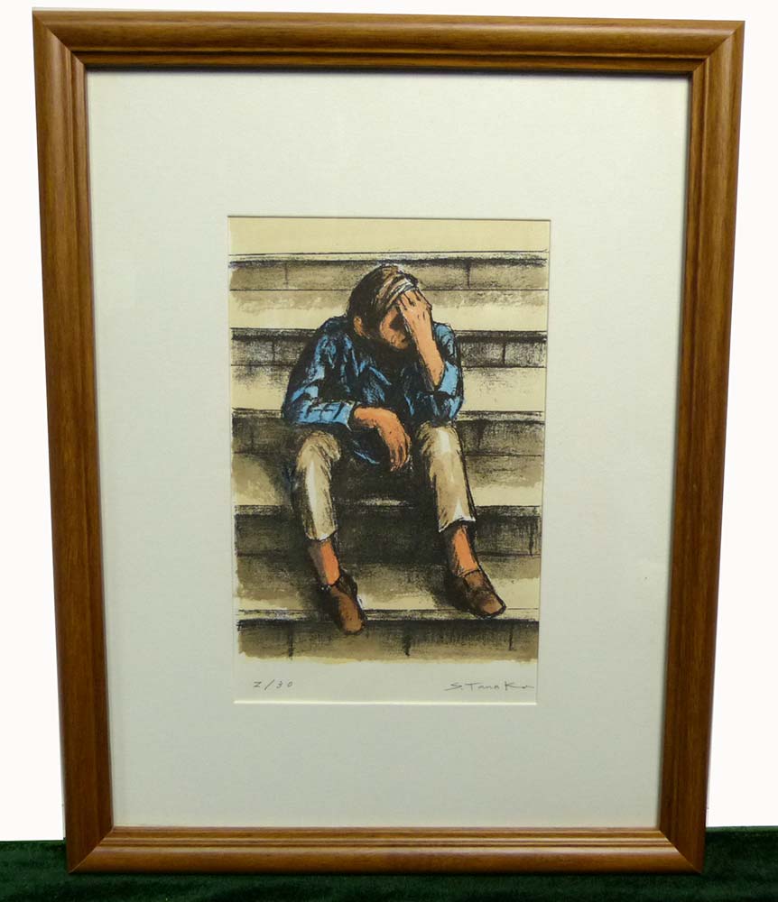田中進 版画 / リトグラフ(エディション・サインあり)【中古