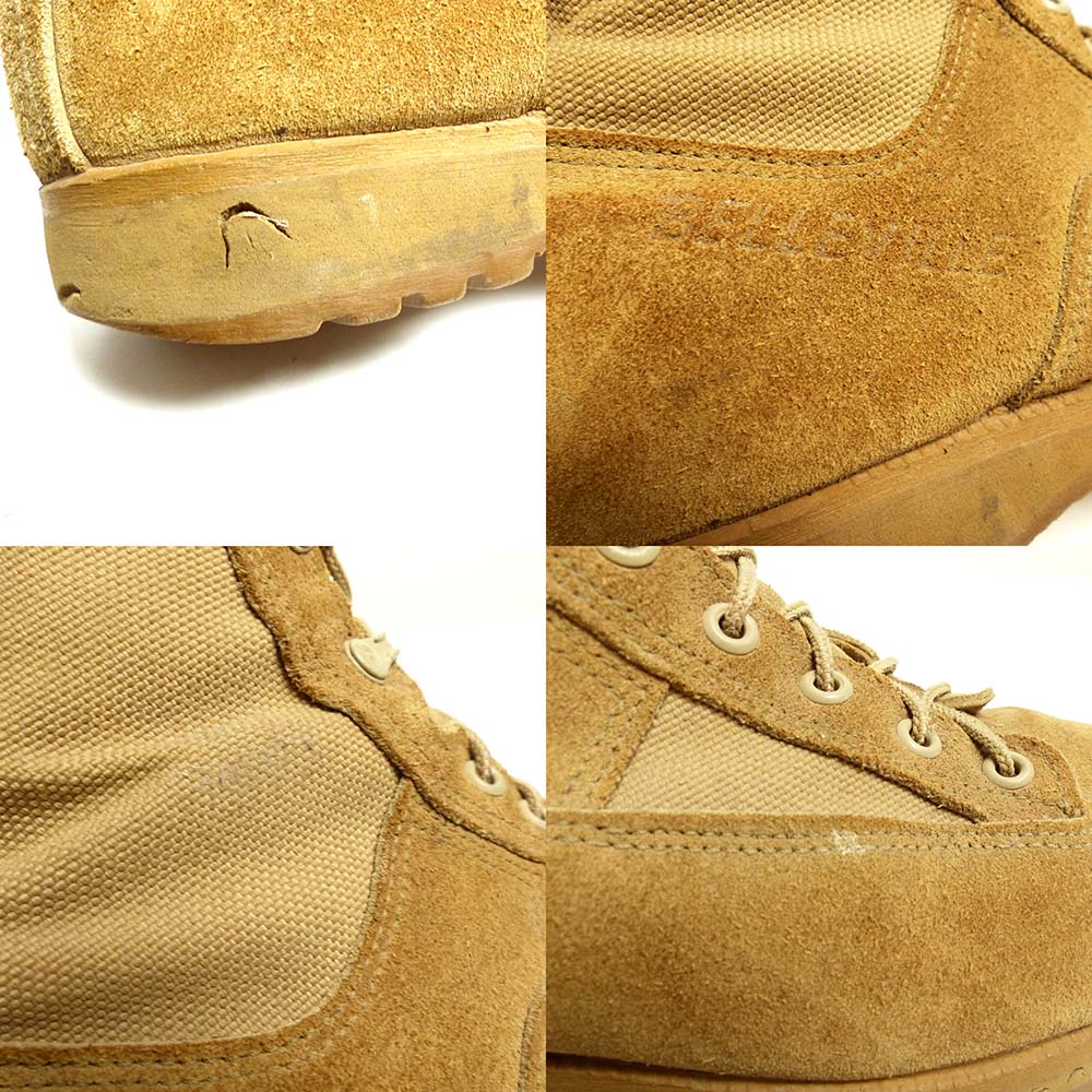 USA製 米軍 BELLEVILLE スエード×ゴアテックス コンバットブーツ 9W