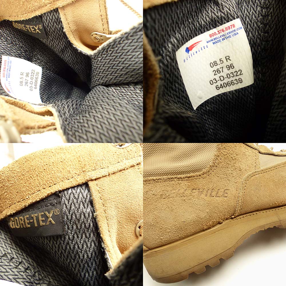 USA製 米軍 BELLEVILLE ICWT スエード×ゴアテックス コンバットブーツ
