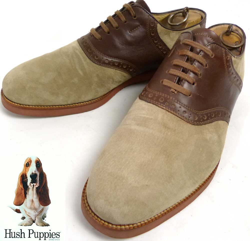 【訳あり】Hush Puppies ハッシュパピー サドルシューズ 27 1/2(27.5cm相当)(メンズ)【中古】｜ドレスシューズ