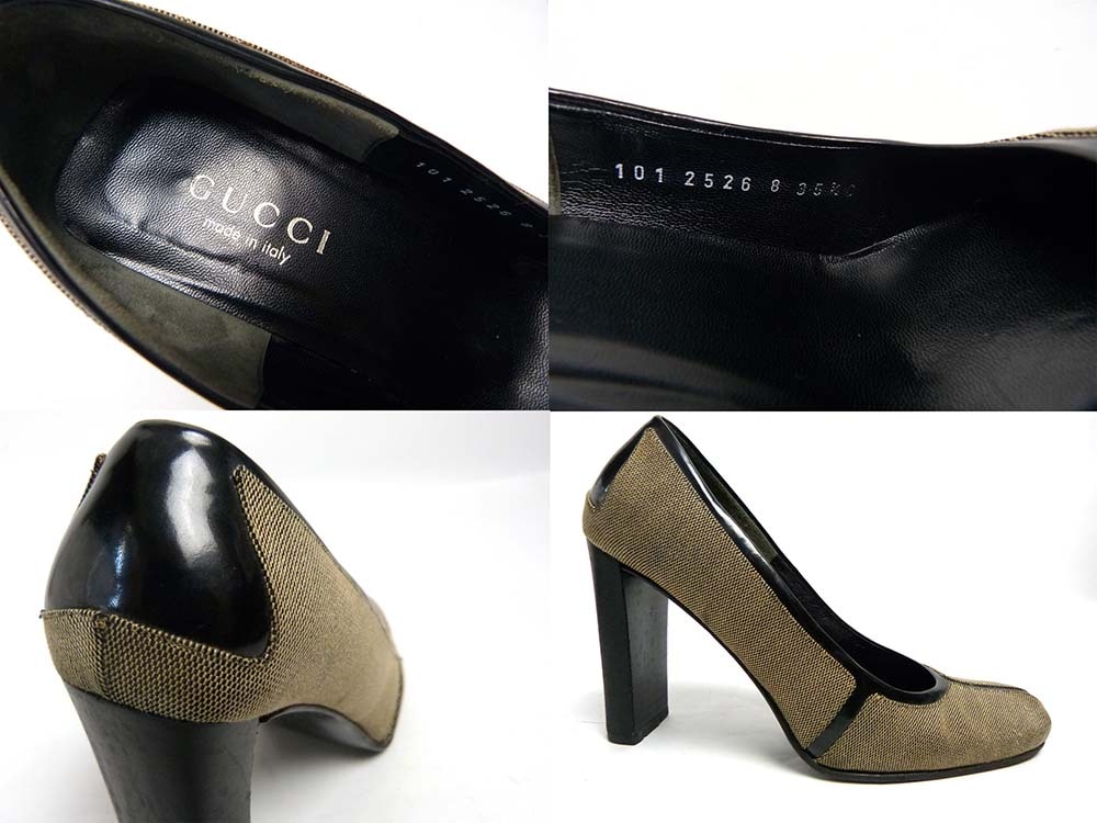 美品GUCCI✦グッチパンプス✦23.5cm前後 イタリア製 GUCCI グッチ チャンキー ヒール / パンプス 35 1/2C