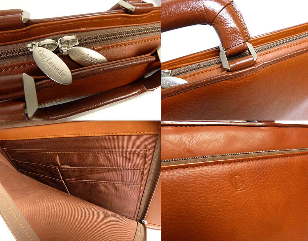 ギラロッシュ/ Guy Laroche レザー ブリーフケース / ビジネスバッグ