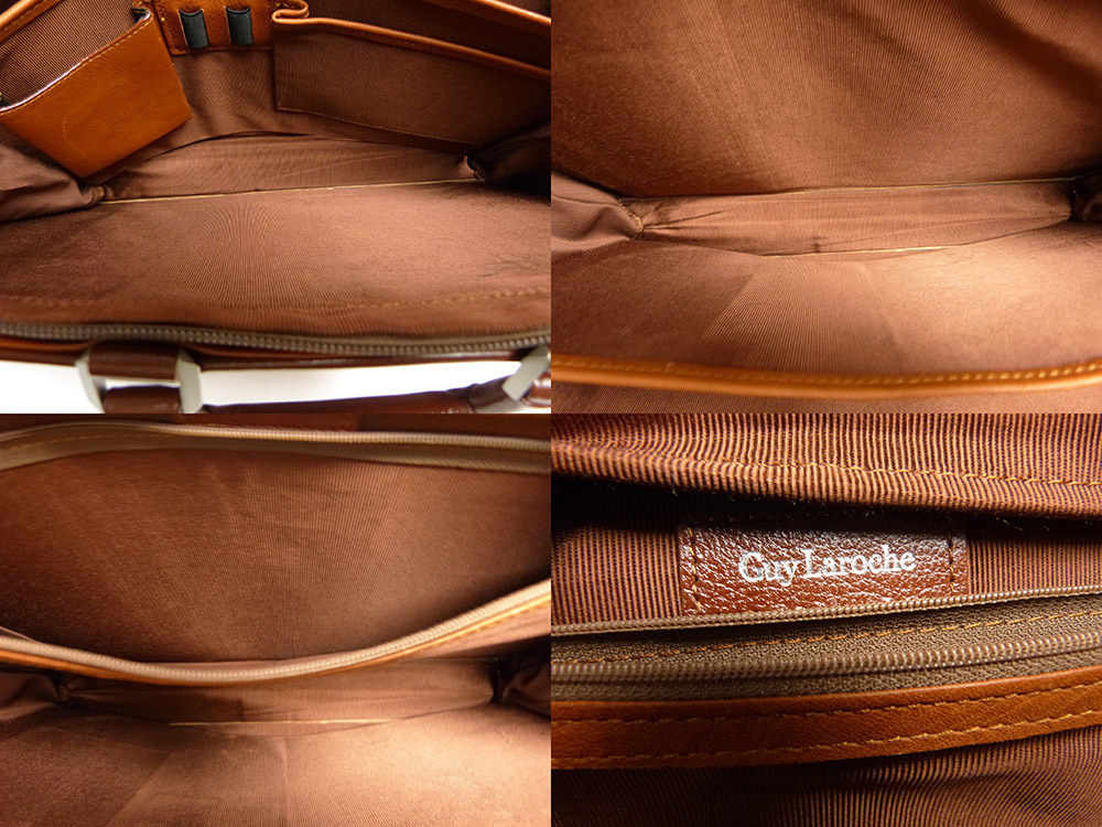 ギラロッシュ/ Guy Laroche レザー ブリーフケース / ビジネスバッグ