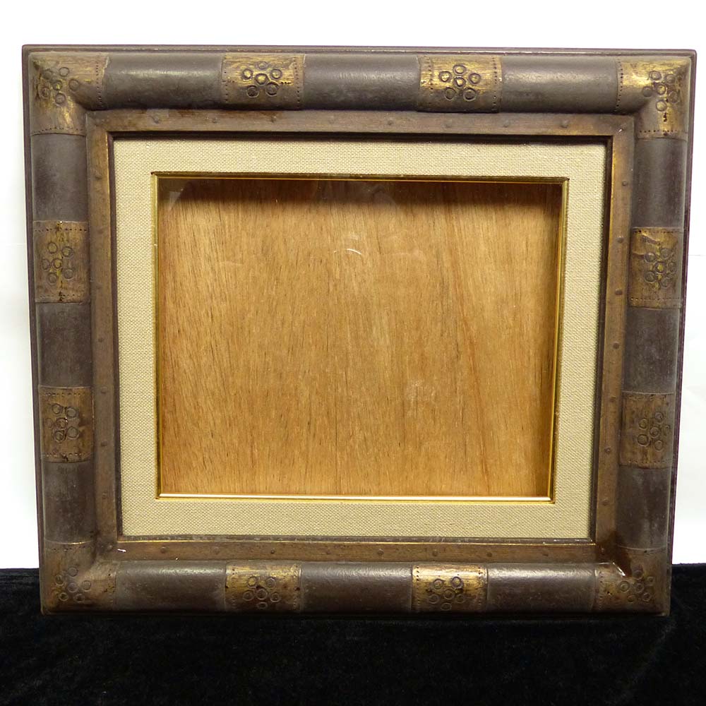 レトロ /オールド シャビーな 装飾付き額縁 フレーム (油彩額縁)F3/3号