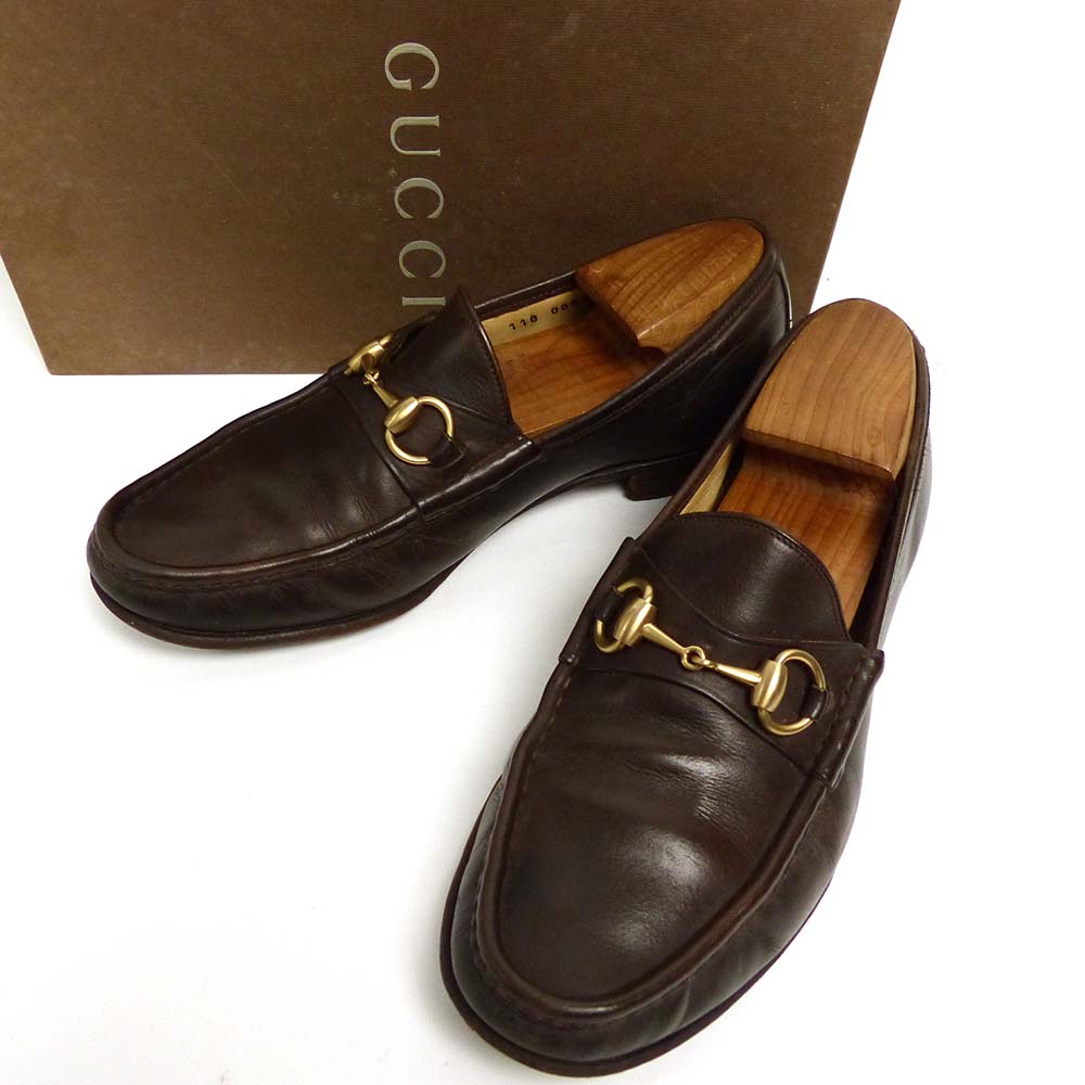 ITALY製 GUCCI/グッチ ビットローファー 41E 26.5cm/ferragamo